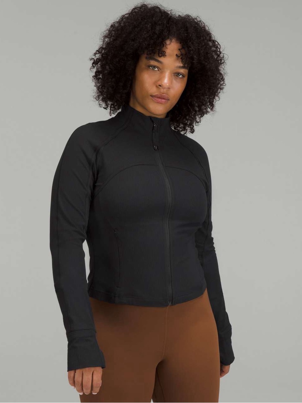 Lululemon Ribbed Nulu Cropped Define Jacket Black SZ 10